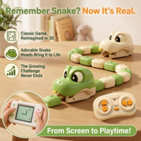 Jouet Serpent Magnétique Amusant, Jouet Musical Électronique Rechargeable Télécommandé, Serpent qui se mange lui-même, Robots Animaux de Compagnie pour Enfants
