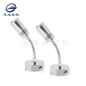Lampe de lecture LED avec port USB, contrôle tactile à intensité variable, pour éclairage de bateau, de chevet ou de bureau - Product Image 3