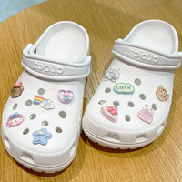 Breloques de chaussures en métal personnalisables Ours Arc-en-ciel, accessoires décoratifs pour enfants avec impression UV, écologiques