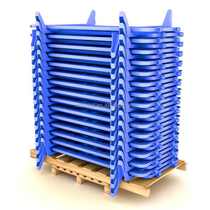 Barricadas de plástico <span class=keywords><strong>Movit</strong></span> Control de multitudes Barricada apilable Barreras peatonales portátiles Barreras DE SEGURIDAD Sistema de barrera de seguridad - Product Image 6