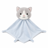 Peluche chaton en polyester et coton PP, personnalisable avec logo, marque OEM, vente en gros, cadeau promotionnel pour nouveau-né