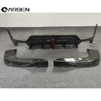 Kit carrosserie en fibre de carbone de haute qualité pour BMW Série 3 320/330/340i G20/G28, mise à niveau et remplacement du diffuseur arrière OEM avec éclairage LED