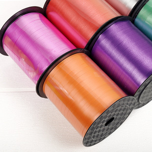 Ruban en plastique brillant multicolore pour emballage cadeau, mariage, décoration florale, fête d'anniversaire, vente en gros - Product Image 4