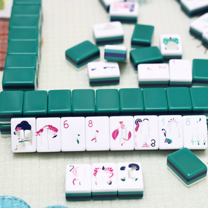 Mahjong américain <span class=keywords><strong>en</strong></span> acrylique vert clair <span class=keywords><strong>de</strong></span> style moderne, modèle Vancor 173, <span class=keywords><strong>4</strong></span> joueurs, personnalisé, superposé, vente chaude - Product Image 1