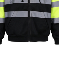 Vêtement de sécurité haute visibilité pour chantier, en tissu ripstop robuste, service OEM ODM, sweat à capuche réfléchissant