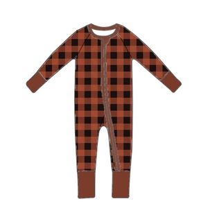 Nuevo Mameluco Navideño <span class=keywords><strong>de</strong></span> Fibra <span class=keywords><strong>de</strong></span> Bambú para Bebés y Niños con Cremallera YKK y Estampado <span class=keywords><strong>de</strong></span> Bastón <span class=keywords><strong>de</strong></span> Caramelo - Product Image 4