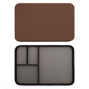 Modern Nightstand Drawer Pu Leather Desk Organizer Household Luxury Valet <b>Tray</b> - Product Image 3