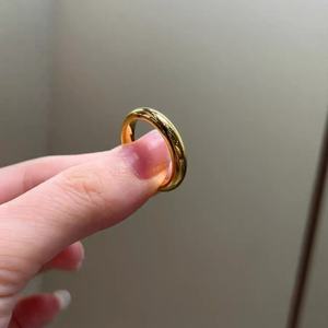 <span class=keywords><strong>Anillo</strong></span> de Pareja de <span class=keywords><strong>Oro</strong></span> <span class=keywords><strong>24K</strong></span> Au999 de 5mm, Perfecto para Aniversarios, Bodas y Regalos Románticos. Usando Tecnología de Fundición de <span class=keywords><strong>Oro</strong></span> de <span class=keywords><strong>24k</strong></span> sobre Plata - Product Image 2