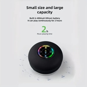 Hotting Best Selling <strong>Led</strong> Wireless <strong>Bluetooth</strong> <strong>Speaker</strong> Portable Waterproof Suction Cup Mini Shower <strong>Speaker</strong> - Product Image 4