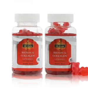 OEM BIOTIN & COLLAGEN Organic Candy Bears Gummibärchen Vitamin Nair Haut wachstum Functional Gummies Bulk