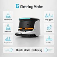 Robot de nettoyage commercial intensif avec navigation LiDAR 5-en-1 : balayage, lavage, désinfection, recharge automatique pour hôtels et entrepôts