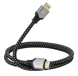 Cabo de vídeo HDMI macho para macho 6M HDMI cabos de extensão Ultra HD 8K 60Hz 4K 120Hz personalizado para celular TV computador PC