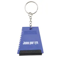 Porte-clés grattoir à glace, logo personnalisé oem, bon marché, YC166, 1 pièce