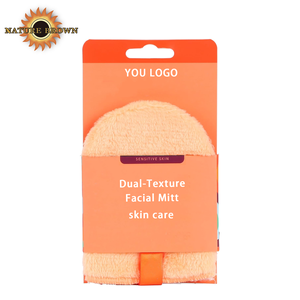 Mini gant facial double face de style simple personnalisé éponge douce <span class=keywords><strong>pour</strong></span> les soins du corps brosses de bain exfoliantes éponges épurateurs - Product Image 1