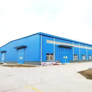 Prefabriquee les structures en acier et les batiments commerciaux hangar industriel