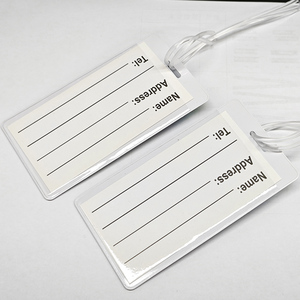 Étiquette de <span class=keywords><strong>bagage</strong></span> à logo personnalisé étiquette de valise en plastique à bas prix en gros avec étiquette nominative pour le voyage - Product Image 6