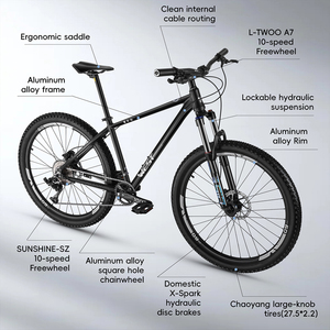 WEST BIKING Vélo VTT Dirt Jump 27,5 Pouces en Alliage d'Aluminium Léger, Vélo de Montagne Tendance Facile à Contrôler, BMX Portable et Durable - Product Image 2