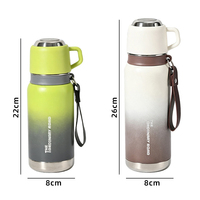 Gobelet isotherme en acier inoxydable de style simplifié, isolation thermique 12-24h, design élégant, pour hommes, étudiants, sports de plein air