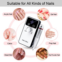 Nouvelle machine à polir les ongles professionnelle électrique portable V5 45000 tr/min pour salon de manucure, élimination des peaux mortes