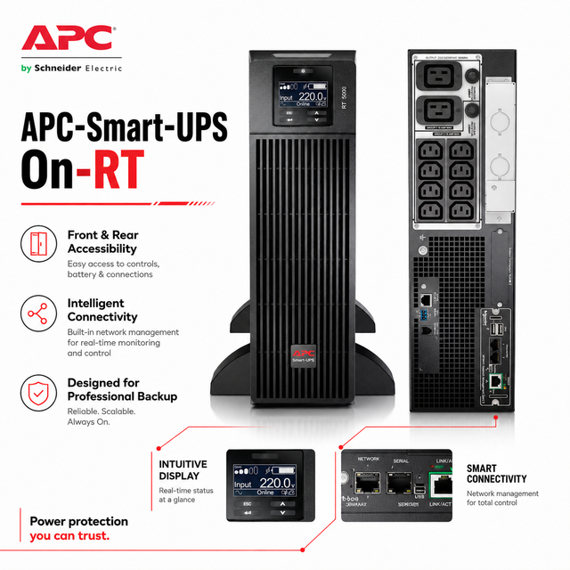 UPS Backup Power 1kva 2kva 3kva Battery Backup Smart UPS With Digital LCD Online UPS System