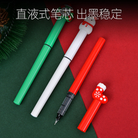 Nouveauté Noël Design Gel Stylos Plusieurs Couleurs Lisse 0.5 MM Plastique pour Cadeaux