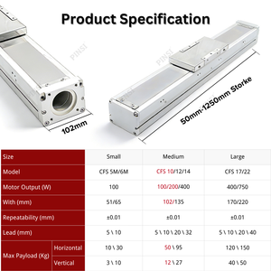CFF Serisi Toz Geçirmez Bilyalı Vidalı Aktüatör Tam Kapalı Lineer Hareket Modülü CNC ve Endüstriyel Otomasyon için - Product Image 4