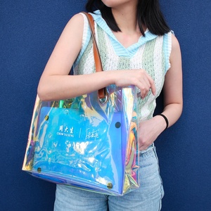 Boshiho Custom Clear PVC Stadium <b>Purse</b> Bag Near Me for Concerts Small MOQ Transparent Fanny Pack Tote Travel Crossbody Bag - Product Image 3