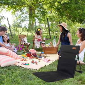 كرسي حديقة بمسند ظهر مخصص من الألومنيوم للبيع بالجملة كرسي خارجي خفيف الوزن محمول قابل للطي للسفر والتخييم - Product Image 6