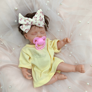 Adorabili capelli con radici a mano in Silicone per neonati rinati da 12 pollici realistici per bambolina appesantiti dettagli anatomici del corpo - Product Image 2