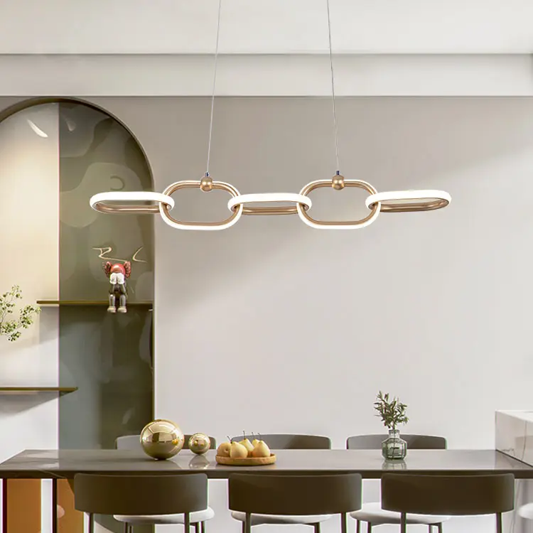 2023 Morden yaratıcı restoran bar ev dekorasyon LED lineer avize ofis tavan 30w daire lineer ışık