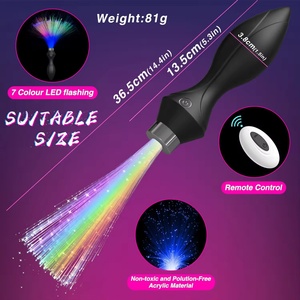 Vibradores Anales con Control Remoto al por Mayor, 10 Frecuencias, Luminosos, Vibradores Anales Oscuros, Dildos Anales Vibrantes para Sexo Anal - Product Image 2