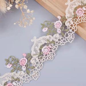 Accessoires vestimentaires en polyester multicolores pour textiles de maison et artisanat décoratif, dentelle brodée soluble à l'eau de 6 cm - Product Image 6