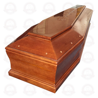 Ataúd Funerario de Madera Sólida de Estilo Europeo, Personalizable y de Alta Calidad, Ecológico, Origen Shandong, Servicio Profesional de Entierro