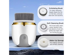 <span class=keywords><strong>Brosse</strong></span> <span class=keywords><strong>nettoyante</strong></span> électrique rechargeable et étanche pour le <span class=keywords><strong>visage</strong></span>, exfoliante, nettoyage en profondeur, massage, <span class=keywords><strong>brosse</strong></span> de nettoyage du <span class=keywords><strong>visage</strong></span> - Product Image 3