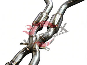 Sistema de escape Catback Valvetronic con tubo en X de acero inoxidable Vortex, compatible con BMW E90 E93 M3, tubo de ajuste de rendimiento. - Product Image 3