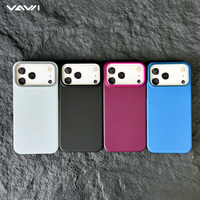 Étui de téléphone de luxe ultra-fin en fibre de carbone VAWI B342, design professionnel pour iPhone 18 17 Pro Max, coque magnétique en fibre d'aramide