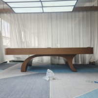 Table de billard de luxe en bois massif Jiujiang personnalisée de 7/8/9 pieds avec retour de balles, accessoires complets, durable et écologique