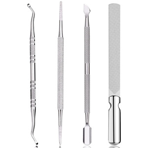 Stainless Steel <b>Nail</b> Clipper <b>Set</b> With Cuticle Tools For Toenail Care Portable Manicure Pedicure Kit In Bag - Product Image 4