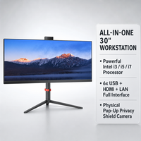 PC tout-en-un ultra-large de 30 pouces, écran 2560x1080 à bord fin, processeur Intel Core i3 i5 i7, DDR4, SSD, Windows 11 pour usage domestique et professionnel