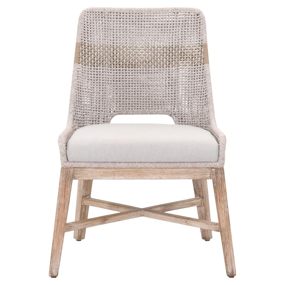 Restaurant home dining room furniture aluminum rope weave solid wood base dining chairs