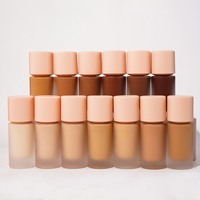 Fond de teint liquide crème vegan longue tenue, couvrant, imperméable, matifiant, pour tous les types de peau, maquillage personnalisé du visage