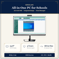 Ordinateur tout-en-un GREELAN avec écran FHD 23,8 pouces et logiciel NetRecover Classroom pour les laboratoires scolaires et la mise en œuvre éducative
