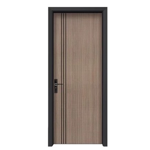 ประตูห้องนอนกันไฟสแตนเลส 304 ภายในอาคาร พร้อมพื้นผิวสำเร็จรูปและดีไซน์ทันสมัย - Product Image 1