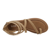 Sandales de plage romaines solides tissées pour femmes, sandales plates tendance pour femmes, antidérapantes, rétro, d'été