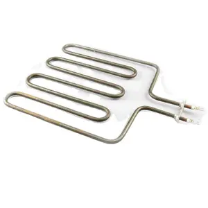 Electric heating element tube heater for electric oven