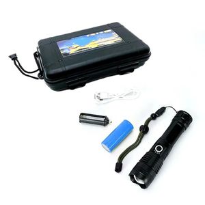 सुपर उज्ज्वल एलईडी सामरिक डेरा डाले हुए टॉर्च निविड़ अंधकार Rechargeable मशाल - Product Image 1