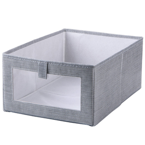 Fabric Clothes <b>Storage</b> <b>Box</b> & Bins Colorful Cube <b>Grey</b> Folding Fabric Mesh - Product Image 1