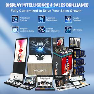 Customized Retail POP Acrylic Counter Display Interactive Smart Acrylic Desktop Display Stands with LCD Audio Video Player - Product Image 3