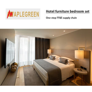 ชุดห้องนอนโรงแรมพร้อมเตียงเดี่ยวและขาตั้งกลางคืนเฟอร์นิเจอร์โรงงานเชิงพาณิชย์แบบสั่งทำ - Product Image 3