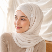 Magnet Hijab Tanpa Peniti, Penjepit Kerudung Bunga Magnetik Kuat, Bros Pin Buatan Tangan dari Paduan Seng, Aksesoris Empat Musim, 12pcs